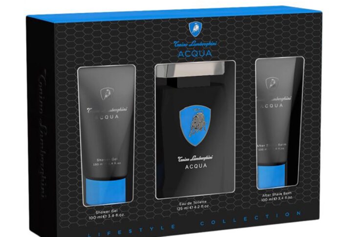 Tonino Lamborghini Acqua Eau De Toilette 125ml Spray Gel De Baño 100ml Balsamo After Shave 100ml