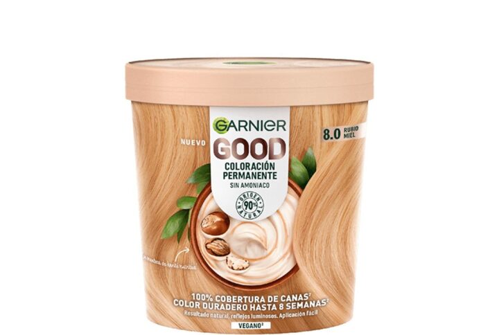 Garnier Good Coloración Permanente 8,0 Rubio Miel 1 U