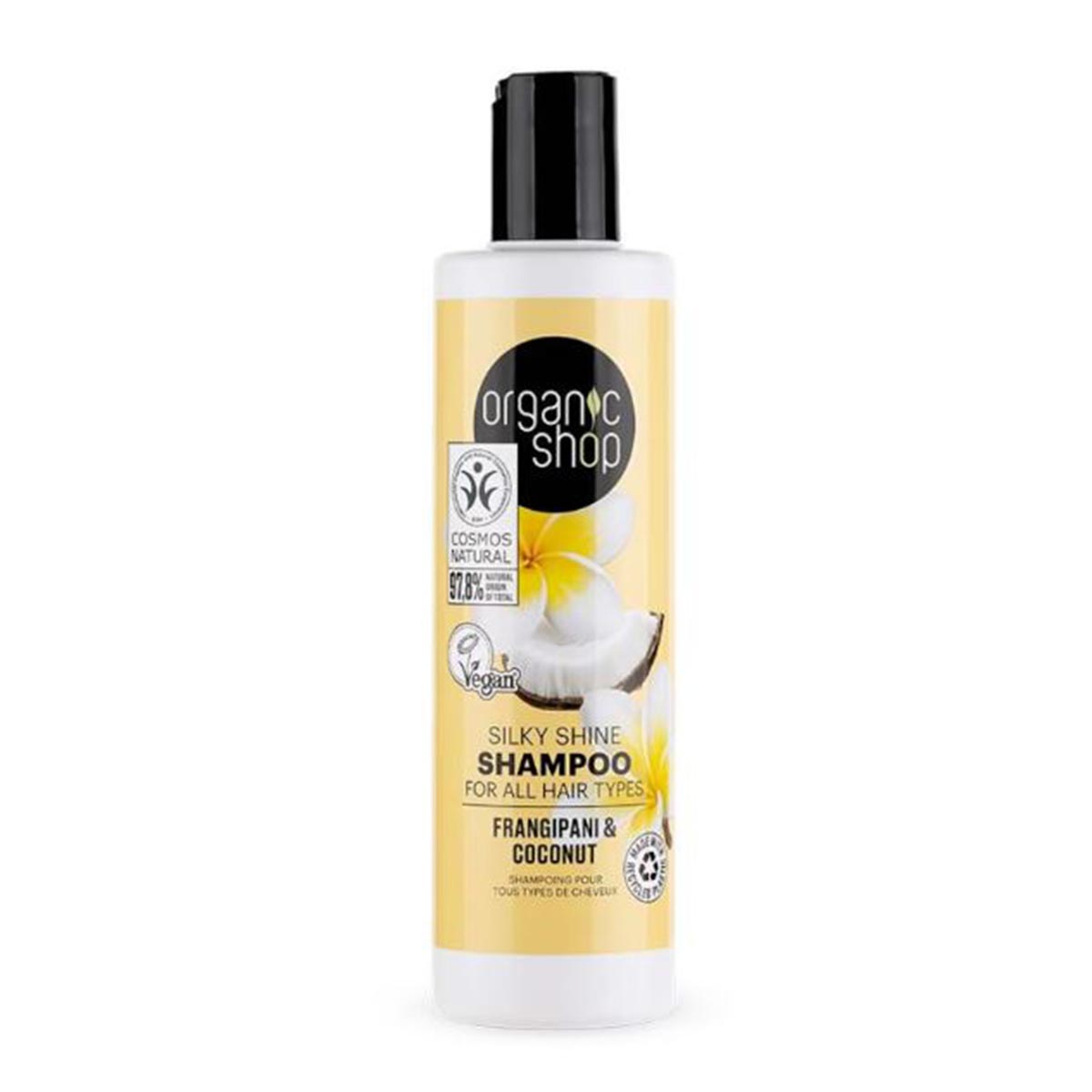 Organic Shop Natura Siberica Frangipani y Coconut Champu Todo Tipo De Cabellos