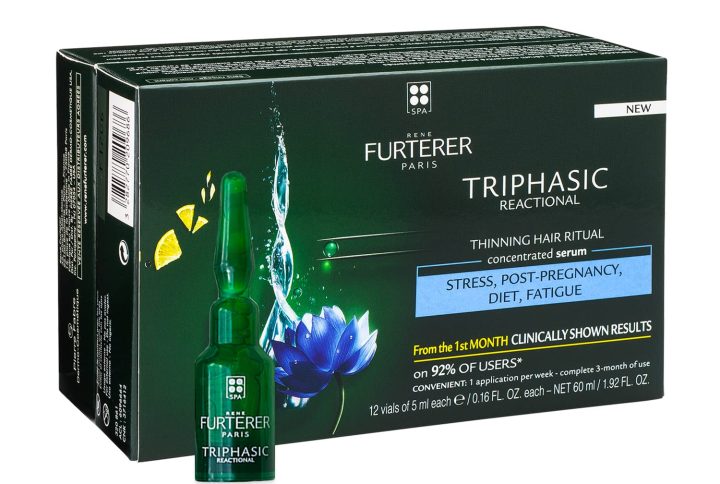 Rene Furterer Triphasic Anti-Hair Loss Treatment 12 Ampoules