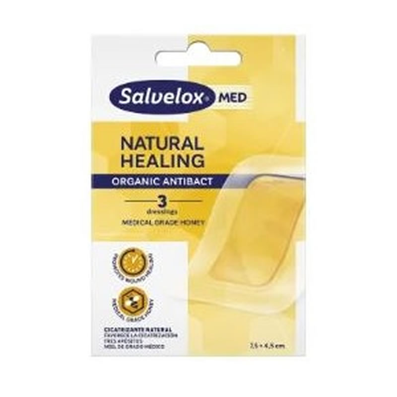 Salvelox Med Natural Healing 3 Dressings 7.5X4.5CmSalvelox Med Natural Healing 3 Dressings 7.5X4.5Cm