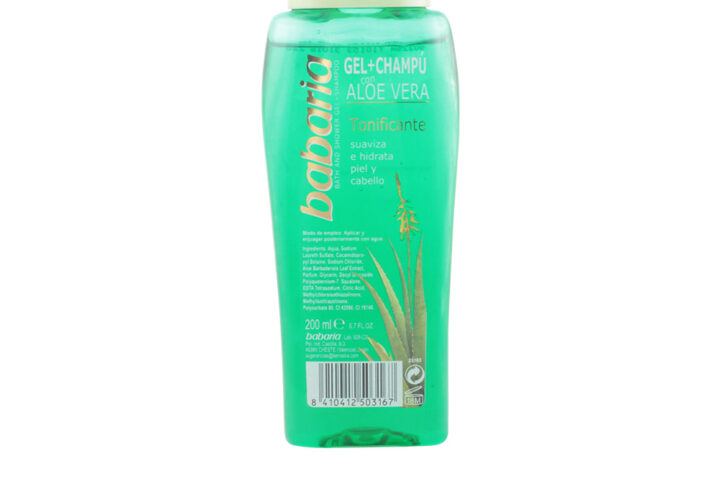 Babaria Aloe Vera Shampoo+Gel 200ml