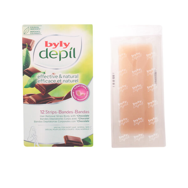 Byly Depil Chocolate Hair Removal Strips Body With Chocolate 12 Units