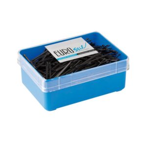 Eurostil Anti-Deslizante Caja Clips Negro Negro