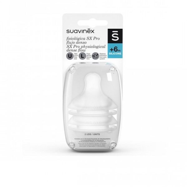Physiological Teat M Flow Silicone 2 Units