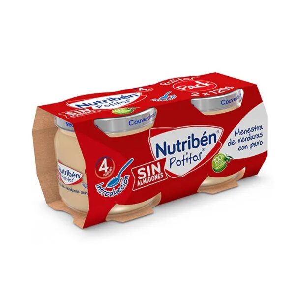 Nutriben Bipack Introduction Vegetables with Turkey 120g