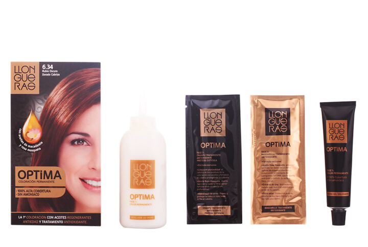 Llongueras Optima Permanent Hair Colour Ammonia Free 6.34 Dark Golden Copper Blond