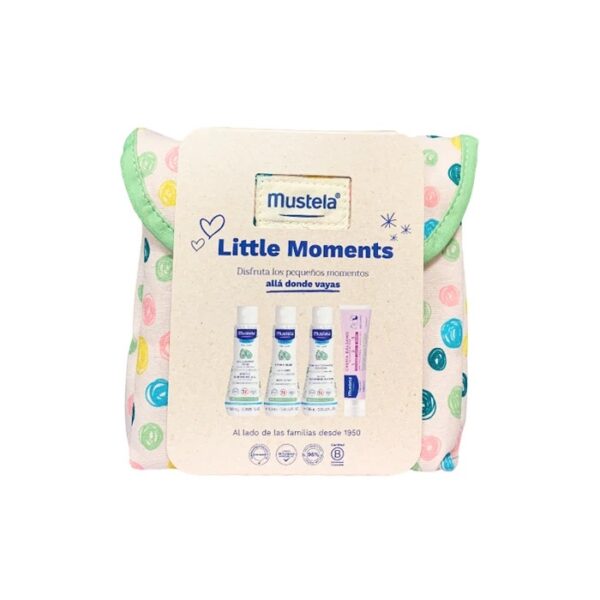 Mustela Little Moments Toilet Bag Polka Dots Set 5 pieces