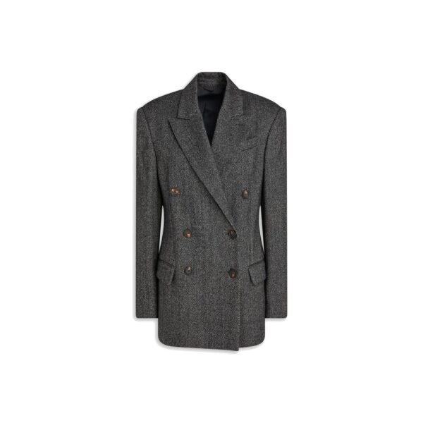 Black Elastane Blazer