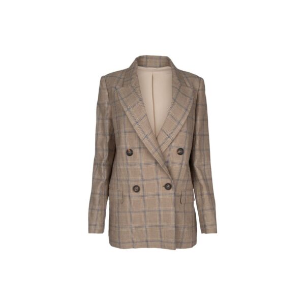 Brown Linen Blazer