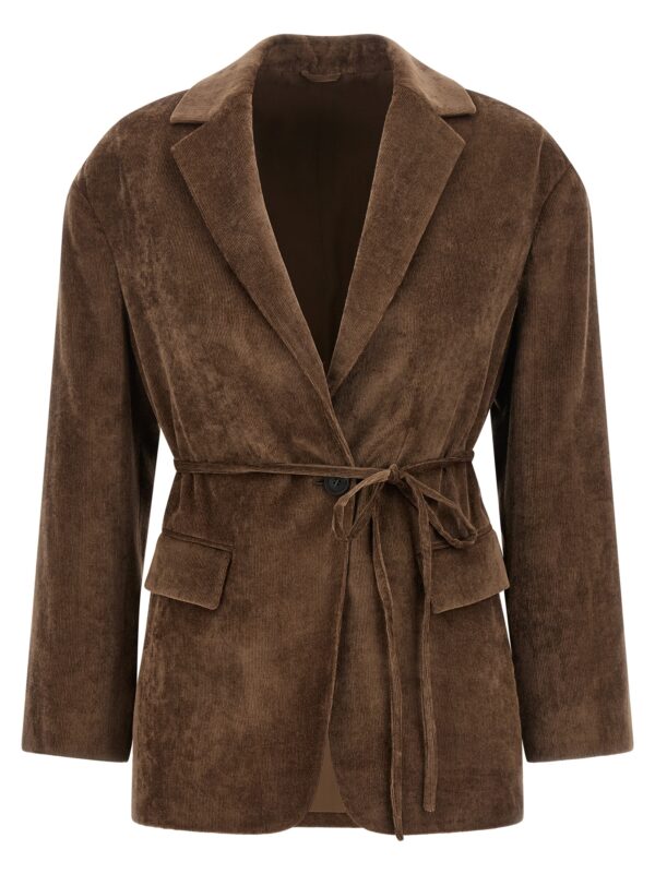 Brown Viscose Blazer