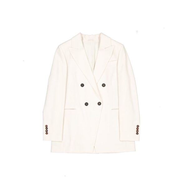 White Virgin Wool Blazer