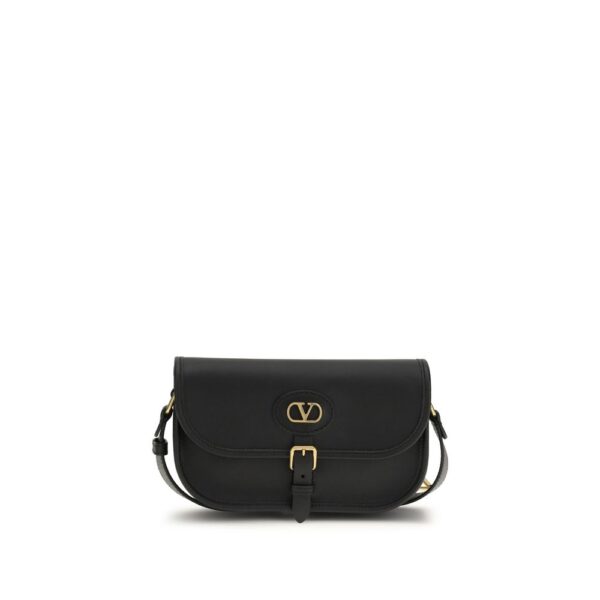 Black Calf Leather Bos Taurus Shoulder Bag
