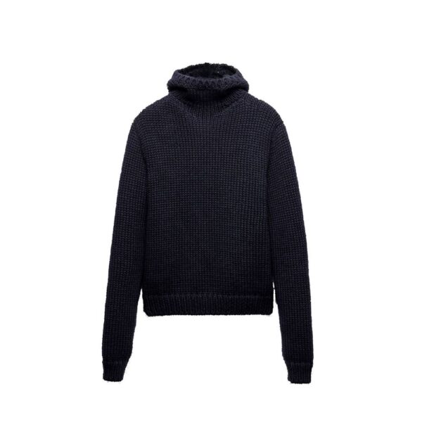 Blue Wool Turtleneck