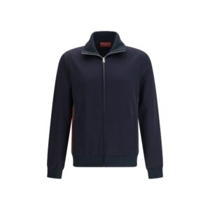 Blue Polyester Shell Jacket