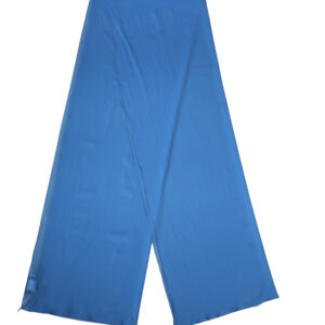 Blue Silk Neck Wrap Shawl Stole 200cm x 64cm Scarf