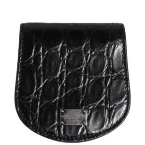 Black Exotic Skin Condom Case Holder Pocket Wallet
