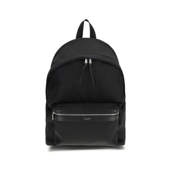 Black Nylon Backpack