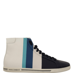 Multicolor Leather Mid Top Sneakers Shoes