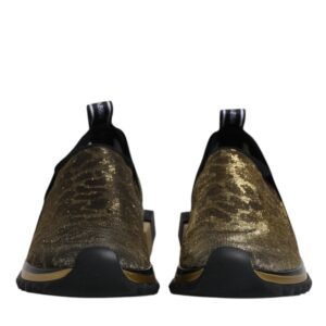 Gold Glitter Leopard Sorrento Sneakers Shoes