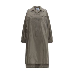 Bicolor Silk Casual Dress
