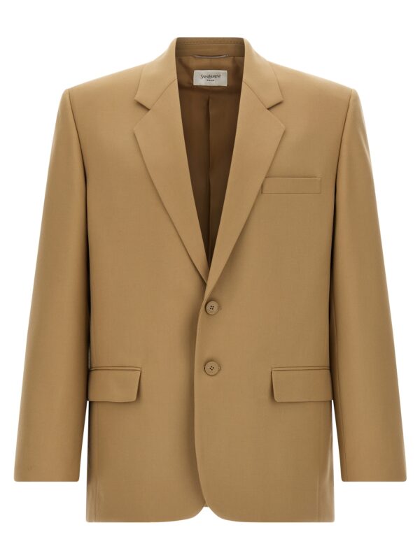 Beige Wool Blazer