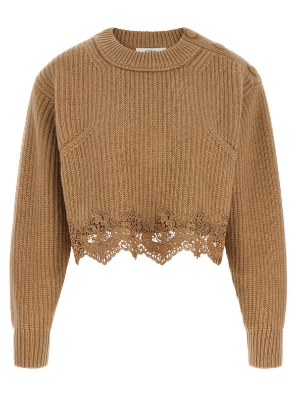 Beige Wool Cardigan