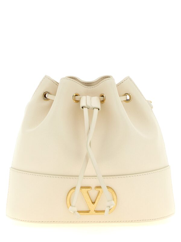 White Lamb Leather Crossbody Bag