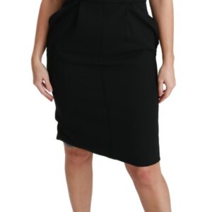Black Sheath Stretch Formal Dress - Jag Couture London