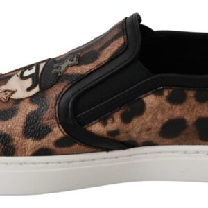 Leather Leopard #dgfamily Loafers Shoes - Jag Couture London