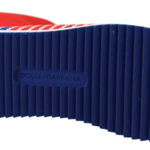 Blue Red Sorrento Logo Sneakers Socks Shoes - Jag Couture London