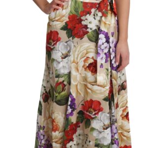 Print Silk Stretch One Shoulder Dress Floral - Jag Couture London