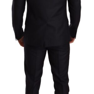 Blue Pattern MARTINI SLIM FIT 2 Piece Suit - Jag Couture London