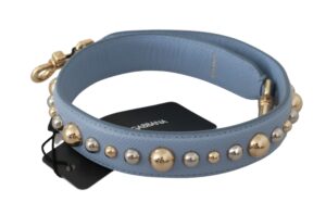 Blue Leather Handbag Accessory Shoulder Strap - Jag Couture London