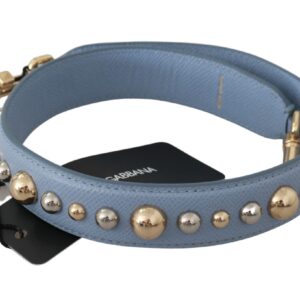 Blue Leather Handbag Accessory Shoulder Strap - Jag Couture London