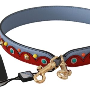 Blue Handbag Accessory Leather Shoulder Strap - Jag Couture London
