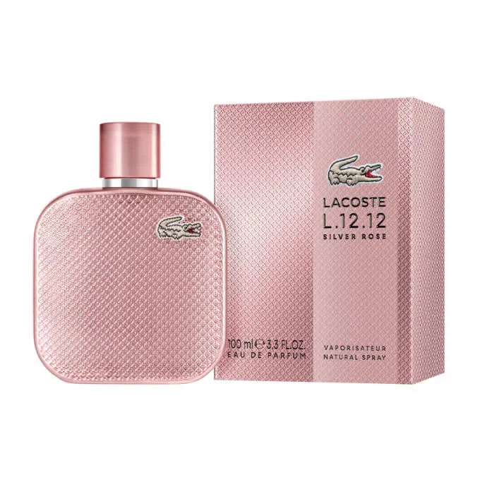 Lacoste L.12.12 Silver Rose Eau De Parfum Spray 100ml - Jag Couture London