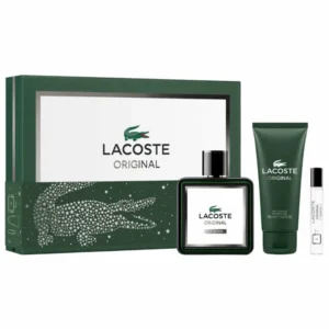 Lacoste Original Eau De Parfum Spray 100ml Set 3 Pieces - Jag Couture London