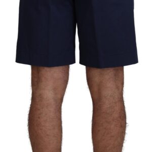Blue Chinos Cotton Stretch Casual Shorts - Jag Couture London