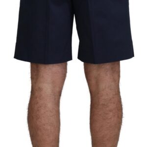 Blue Chinos Cotton Stretch Casual Shorts - Jag Couture London