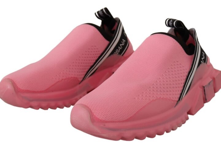 Pink Low Top Slip On Casual Sorrento Sneakers - Jag Couture London