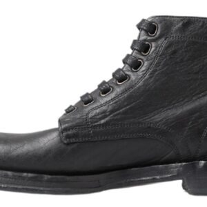 Black Horse Leather Perugino Boots - Jag Couture London