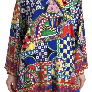 Multicolor Printed Long Sleeves Blouse Top - Jag Couture London