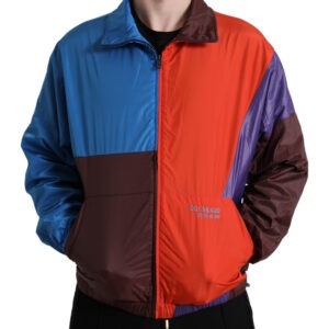 Multicolor Color Windbreaker Jacket - Jag Couture London