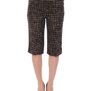 Multicolor Wool Shorts Pants - Jag Couture London