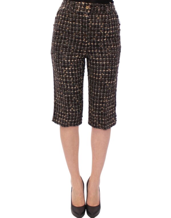 Multicolor Wool Shorts Pants