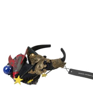 Multicolor Missile Rocket Crystal Stars Headband Diadem - Jag Couture London