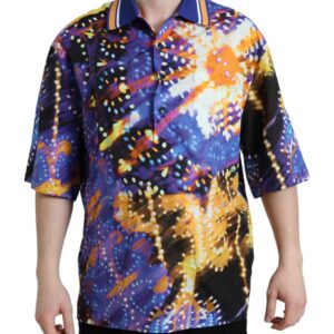 Multicolor Luminarie Print Cotton Casual Shirt - Jag Couture London