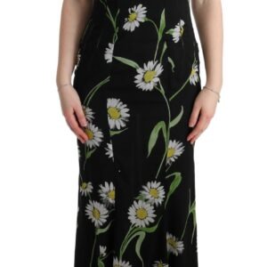 Sunflower Silk Stretch Sheath Dress - Jag Couture London