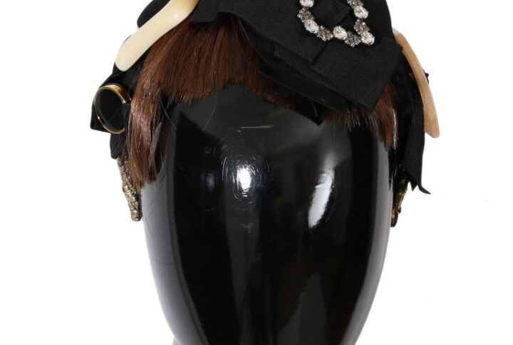 Clear Crystal Brown Hair Headband - Jag Couture London